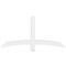 Ekena Millwork Bellingham Architectural Grade PVC Gable Bracket, 60"W x 30"H x 4"D x 4"F, 12/12 Pitch GBP060X30X0404BEL00 - alternate 5